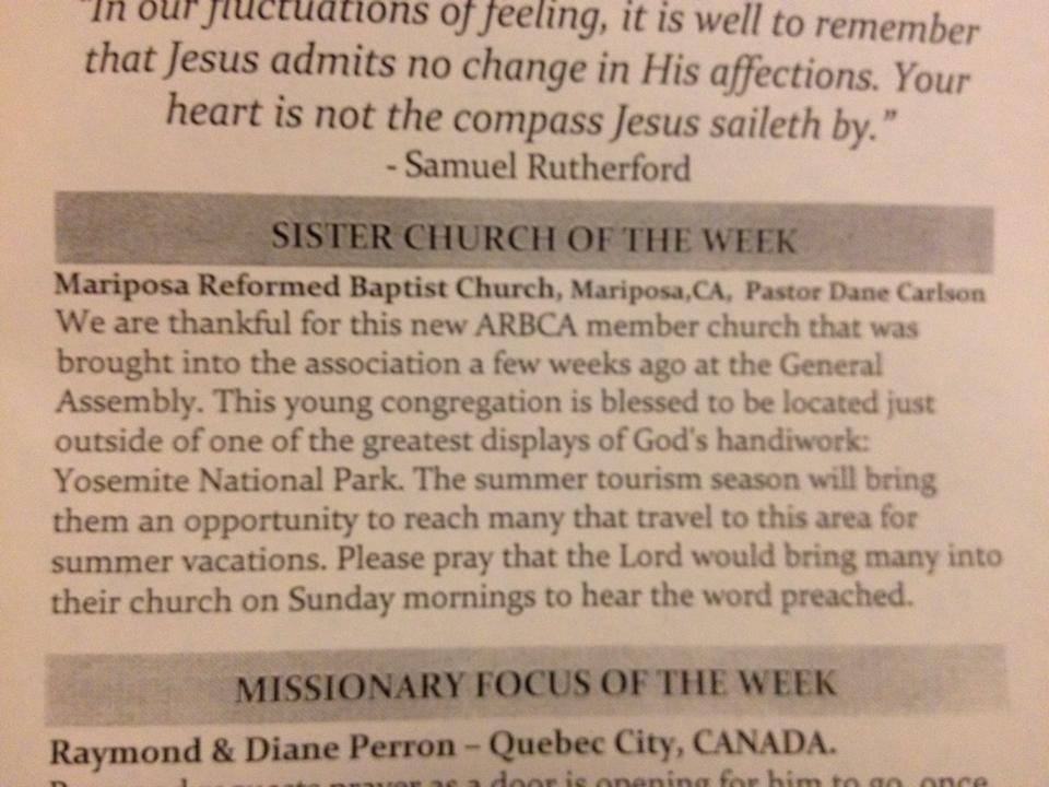 Sister Church of the Week